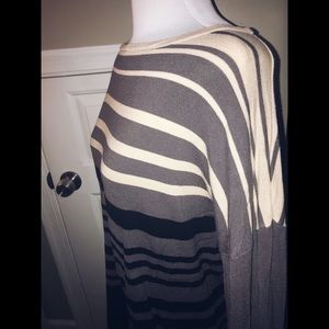 Stripped long sleeve sweater